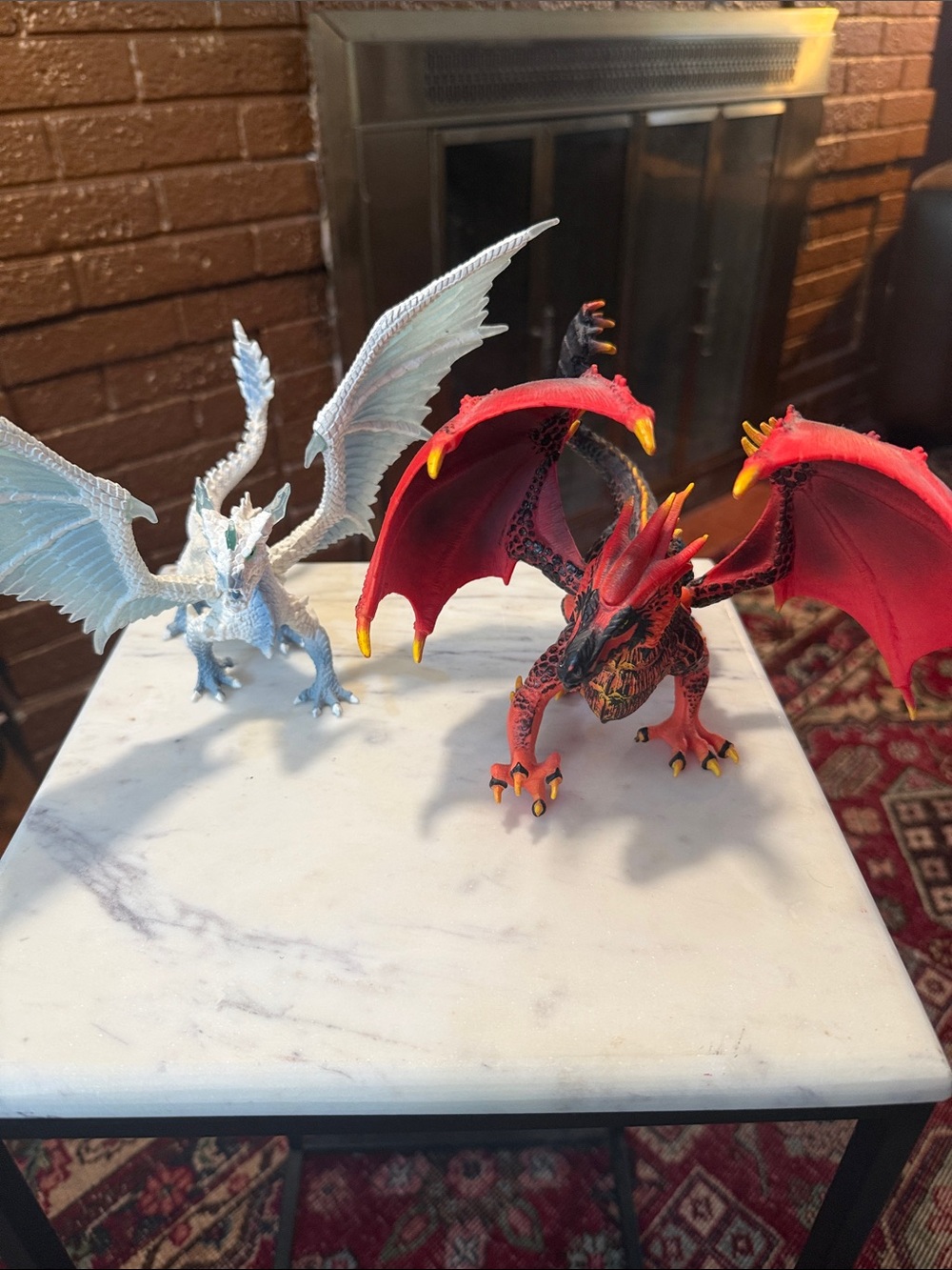 Schleich Eldrador Figure Bundle: Ice Dragon & Lava Dragon